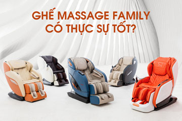 Top ghế massage Family giá rẻ được các gia đình ưa chuộng